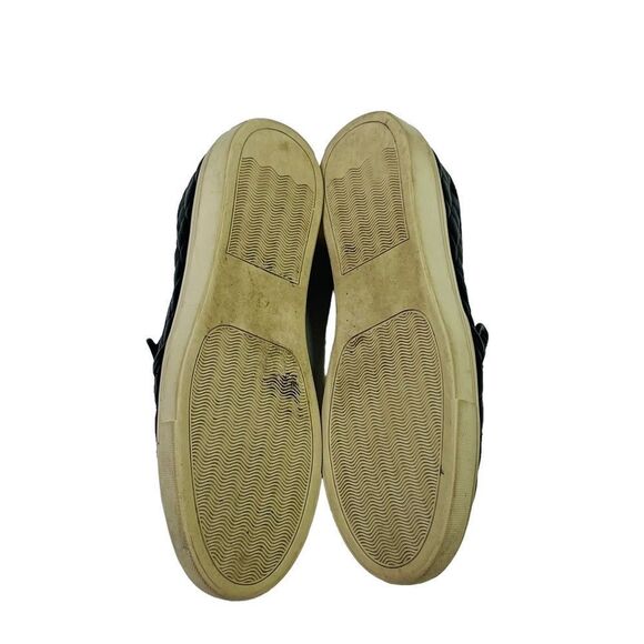 Steve Madden ECENTRCQ Black Leather Quilted Slip-On Sneakers - Size 6 - Picture 12 of 16